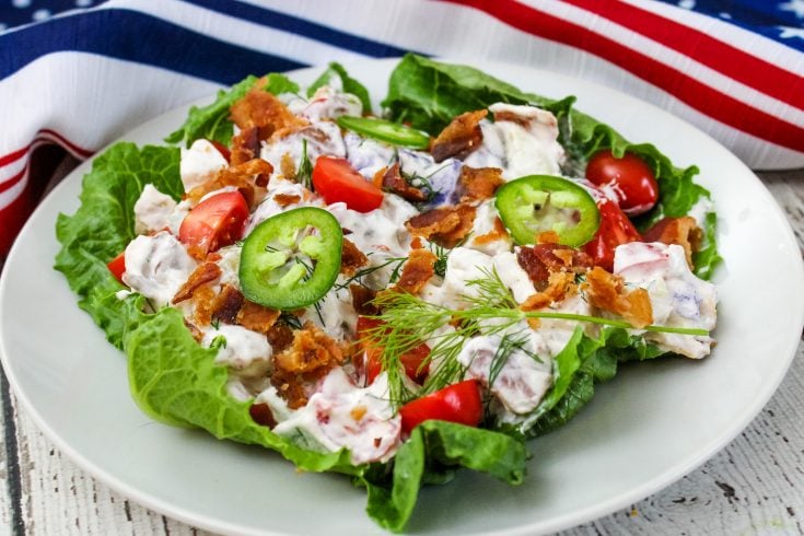 Potato Salad with Bacon, Dill, and Jalapeno